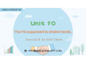 《You are supposed to shake hands》SectionB PPT教学课件(第3课时)-第一PPT
