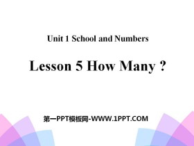 《How Many?》School and Numbers PPT-第一PPT