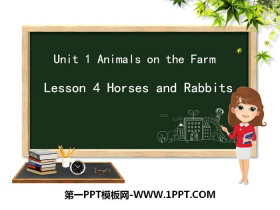 《Horses and Rabbits》Animals on the Farm PPT-第一PPT
