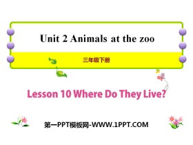 《Where Do They Live?》Animals at the zoo PPT-第一PPT