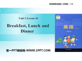 《Breakfast,Lunch and Dinner》Food and Meals PPT课件-第一PPT