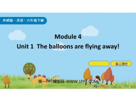 《The balloons are flying away》PPT课件(第2课时)-第一PPT