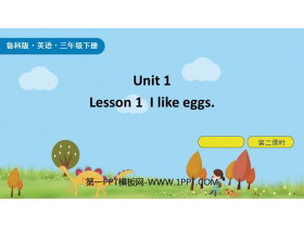 《I like eggs》Food and Drinks PPT下载(第2课时)-第一PPT