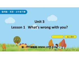 《What’s wrong with you?》Health PPT下载(第2课时)-第一PPT
