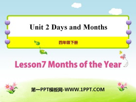 《Months of the Year》Days and Months PPT课件下载-第一PPT