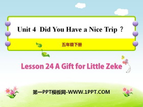 《A Gift for Little Zeke》Did You Have a Nice Trip? PPT课件-第一PPT