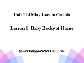 《Baby Becky at Home》Li Ming Goes to Canada PPT-第一PPT