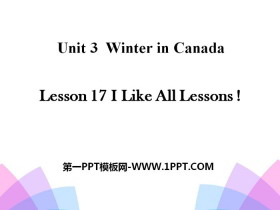 《I Like All Lessons!》Winter in Canada PPT-第一PPT