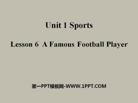 《A Famous Football Player》Sports PPT-第一PPT