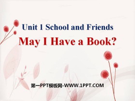 《May I Have a Book?》School and Friends PPT-第一PPT