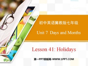 《Holidays》Days and Months PPT-第一PPT