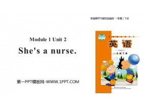 《She’s a nurse》PPT教学课件-第一PPT