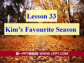 《Kim’s Favourite Season》Seasons PPT下载-第一PPT