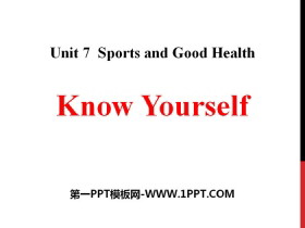 《Know Yourself》Sports and Good Health PPT-第一PPT