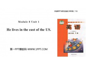 《He lives in the east of the US》PPT教学课件-第一PPT