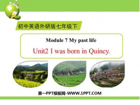 《I was born in Quincy》my past life PPT课件下载-第一PPT