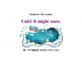 《It might snow》the weather PPT课件下载-第一PPT