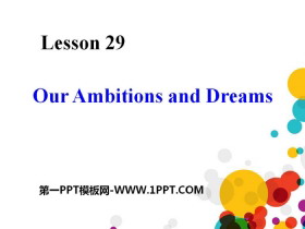 《Our Ambitions and Dreams》My Future PPT-第一PPT