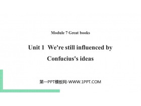 《We’re still influenced by Confucius’s ideas》Great books PPT课件下载-第一PPT
