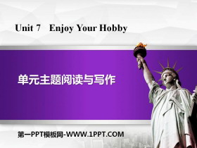 《单元主题阅读与写作》Enjoy Your Hobby PPT-第一PPT