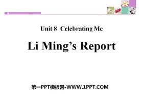 《Li Ming’s Report!》Celebrating Me! PPT免费下载-第一PPT