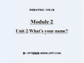 《What’s your name?》PPT课件下载-第一PPT