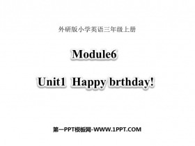 《Happy Birthday!》PPT优秀课件-第一PPT