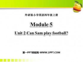 《Can Sam play football?》PPT教学课件-第一PPT