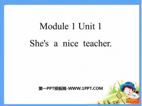 《She’s a nice teacher》PPT课件下载-第一PPT