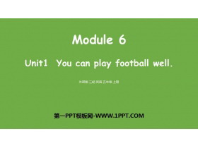 《You can play football well》PPT课件下载-第一PPT