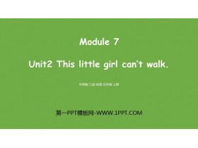 《This little girl can’t walk》PPT教学课件-第一PPT