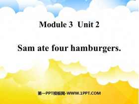《Sam ate four hamburgers》PPT优秀课件-第一PPT