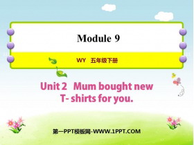 《Mum bought new T-shirts for you》PPT课件下载-第一PPT