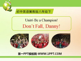 《Don't Fall,Danny!》Be a Champion! PPT-第一PPT