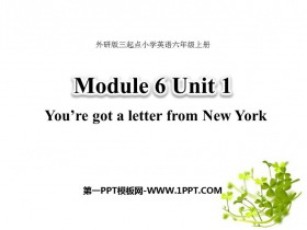 《You’ve got a letter from New York》PPT教学课件-第一PPT