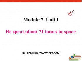《He spent about 21 hours in space》PPT精品课件-第一PPT