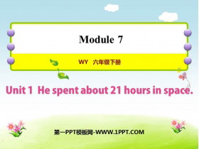 《He spent about 21 hours in space》PPT教学课件-第一PPT