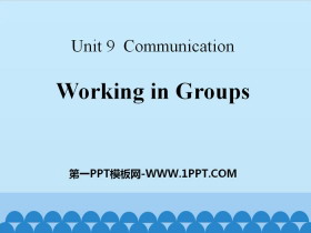《Working in Groups》Communication PPT课件-第一PPT