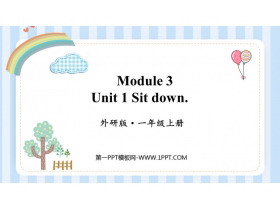 《Sit down!》PPT免费课件-第一PPT