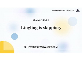 《Lingling is skipping》PPT免费课件-第一PPT
