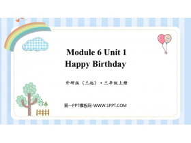《Happy Birthday!》PPT免费教学课件-第一PPT