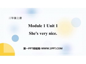 《She’s very nice》PPT免费课件-第一PPT