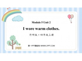 《I wore warm clothes》PPT免费课件-第一PPT