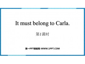 《It must belong to Carla》PPT下载(第1课时)-第一PPT