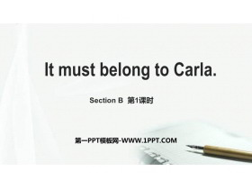 《It must belong to Carla》SectionB PPT下载(第1课时)-第一PPT