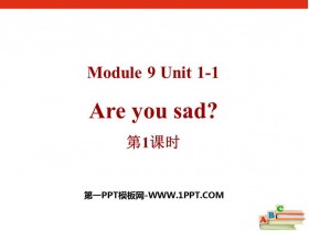 《Are you sad?》PPT免费下载(第1课时)-第一PPT