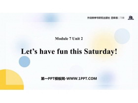 《Let’s have fun this Saturday》PPT课件下载-第一PPT
