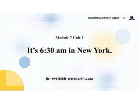 《It’s 6:30 am in New York》PPT课件下载-第一PPT