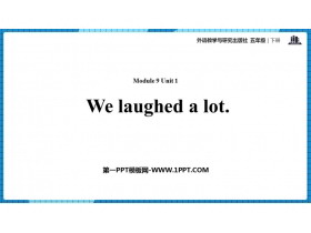 《We laughed a lot》PPT免费课件-第一PPT