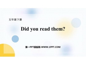 《Did you read them?》PPT免费下载-第一PPT